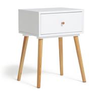 Habitat Otto 1 Drawer Bedside Table - White