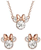 Disney Minnie Mouse Necklace and Stud Earrings Set