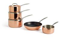 Argos Home 5 Piece Copper Triply Pan Set