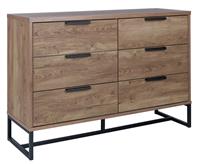 Habitat Nomad 3 +3 Drawer Chest - Oak Effect