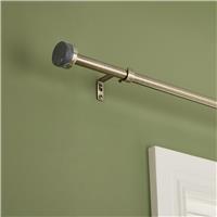 Argos Home Extendable Metal Stud Brass Curtain Pole - 120 - 210cm