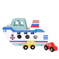 Chad Valley Wooden Car Ferry Playset