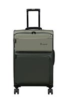 IT Luggage Duo-Tone 8 Wheel Soft Medium Suitcase - Black & Grey