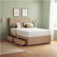 Silentnight Knightly Luxury 2000 Pocket Double 4 Drawer Divan Bed - Sand
