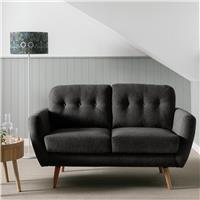 Habitat Finney Fabric 2 Seater Sofa - Charcoal