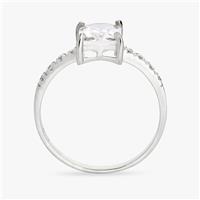 Revere Sterling Silver Radiant Cut Dress Ring - Small
