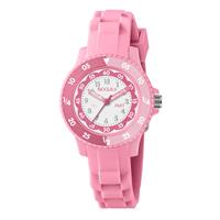 Tikkers Kids Pink Time Teacher Silicone Strap Watch