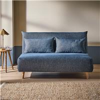 Habitat Pillow Fabric Double Chair Bed - Blue