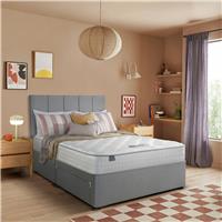 Silentnight Marlow 1000 Pocket Memory Small Double 2 Drawer Divan Bed -LightGrey