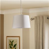 Argos Home Dove Grey Tapered Easy Fit Lampshade - 29cm