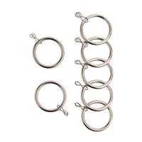 Argos Home 20 Metal Curtain Rings - Stainless Steel
