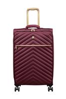 IT Luggage Plenitude Expandable 8 Wheel Soft Medium Suitcase - Wine