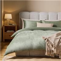 Argos Home Slinky Fleece Green Bedding Set - King size