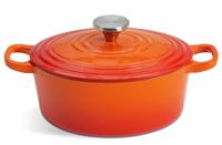 Habitat 2.4 Litre Cast Iron Oval Casserole Dish - Orange