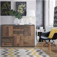 Furniture To Go Best 5 Door 2 Drawer Sideboard - Brown