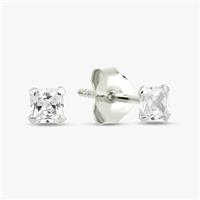 Revere Sterling Silver Dainty Square Stud Earrings