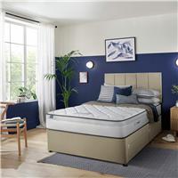 Silentnight Marlow Ultragel 1000 Mirapocket Double 4 Drawer Divan Bed -Sandstone
