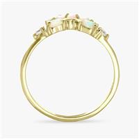 Revere Gold Plated Sterling Silver Tiara Fashion Ring- Small