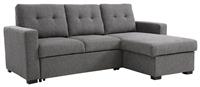 Kyoto Austin Fabric Corner Sofa Bed - Grey