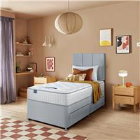 Silentnight Marlow 1000 Pocket Memory Single 2 Drawer Divan Bed - Light Grey