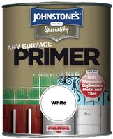 Johnstone's Any Surface Primer Matt Paint 750ml - White