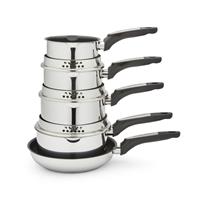 Morphy Richards 5 Piece Stainless Steel Pan Set