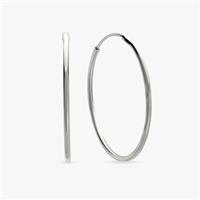 Revere Sterling Silver 21mm Sleeper Hoop Earrings
