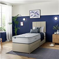 Silentnight Marlow Ultragel 1000 Mirapocket Single 2 Drawer Divan Bed -Sandstone
