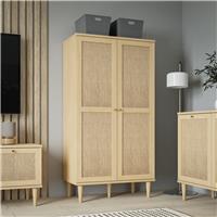 Furniture To Go Calasetta 2 Door Display Cabinet - Natural