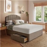 Silentnight Middleton Kingsize 2 Drawer Divan Bed Base - Mink
