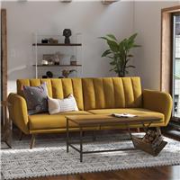 Novogratz Brittany Fabric Clic Clac Sofa Bed - Mustard