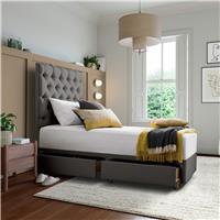 Silentnight Sassaria Single 2 Drawer Divan Bed - Slate Grey