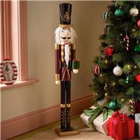 Argos Home Giant Wooden Nutcracker Christmas Figurine