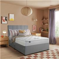 Silentnight Marlow 1000 Pocket Memory Double 4 Drawer Divan Bed - Light Grey