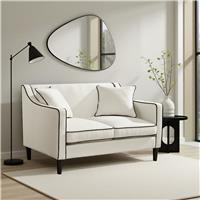 Argos Home Cortina Fabric 2 Seater Sofa - White