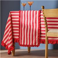 Habitat Striped Table Runner - Red