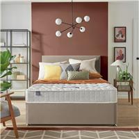 Silentnight Travis Small Double Comfort 2 Drawer Divan Bed & Headboard - Sand