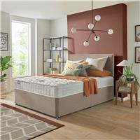 Silentnight Travis Kingsize Comfort Divan Bed & Headboard - Sand