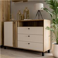 Furniture To Go Grafton 1 Door 3 Drawer Sideboard - Cream