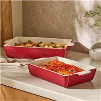 Argos Home Medium 31x19cm Red Ceramic Roaster