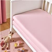 Argos Home Nursery Cotton Jersey 2 Pack Pink Fitted Sheets - Single