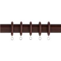 Argos Home 20 Pack Curtain Ring - Walnut