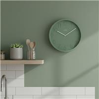Acctim Bold Flood Cloverfield 30cm Wall Clock - Green