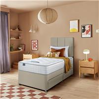 Silentnight Marlow 1000 Pocket Memory Single 2 Drawer Divan Bed - Sandstone