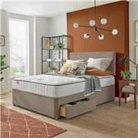 Silentnight Middleton Comfort Pocket Double 2 Drawer Divan Bed - Sandstone