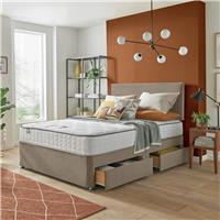 Silentnight Middleton Comfort Pocket Double 4 Drawer Divan Bed - Sandstone