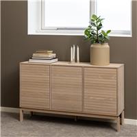 Furniture To Go Linley 3 Door 3 Shelves Sideboard - Natural