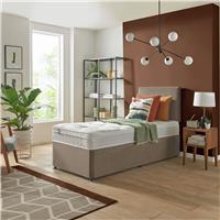 Silentnight Travis Single Ortho Divan Bed & Headboard - Sand
