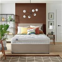 Silentnight Travis Small Double Ortho 2 Drawer Divan Bed & Headboard - Sand