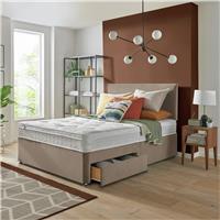 Silentnight Travis Double Ortho 2 Drawer Divan Bed & Headboard - Sand